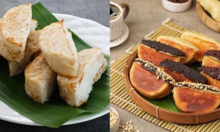 Jajanan Indonesia Kue Pancong Dengan Berbagai Topping